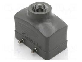 Enclosure for connectors: HDC | size 10B | for cable | straight