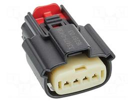 Connector: wire-wire | socket | female | MX150 | PIN: 4 | straight | black