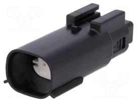 Connector: automotive | plug | male | MX150L | PIN: 2 | IP67 | for cable