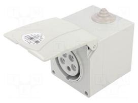 Connector: AC supply 3-phase | socket | female | 16A | 400VAC | IP44