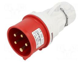 Connector: AC supply 3-phase | plug | male | 16A | 400VAC | IEC 60309