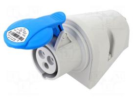 Connector: AC supply 3-phase | socket | female | 16A | 230VAC | IP44