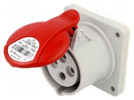 Connector: AC supply 3-phase | socket | female | 16A | 400VAC | IP54