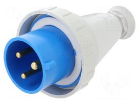 Connector: AC supply 3-phase | plug | male | 32A | 230VAC | IEC 60309