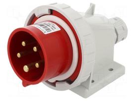 Connector: AC supply 3-phase | socket | male | 16A | 400VAC | IEC 60309