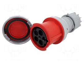 Connector: AC supply 3-phase | plug | female | 125A | 400VAC | IP67