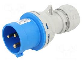 Connector: AC supply 3-phase | plug | male | 32A | 230VAC | IEC 60309