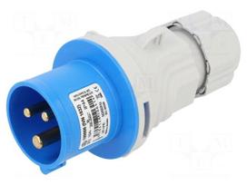 Connector: AC supply 3-phase | plug | male | 16A | 230VAC | IEC 60309