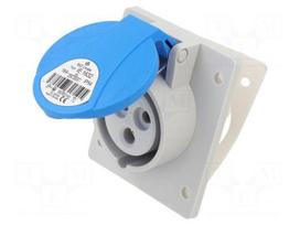Connector: AC supply 3-phase | socket | female | 16A | 230VAC | IP54