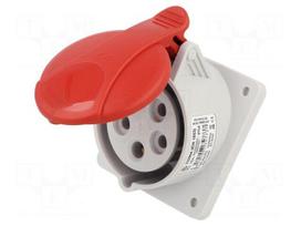 Connector: AC supply 3-phase | socket | female | 16A | 400VAC | IP54
