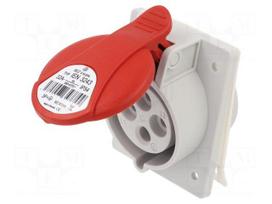 Connector: AC supply 3-phase | socket | female | 32A | 400VAC | IP54