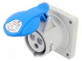 Connector: AC supply 3-phase | socket | female | 16A | 230VAC | IP54