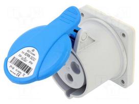 Connector: AC supply 3-phase | socket | female | 32A | 230VAC | IP54