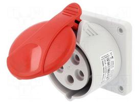 Connector: AC supply 3-phase | socket | female | 16A | 400VAC | IP54