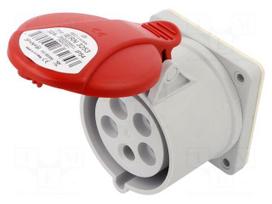 Connector: AC supply 3-phase | socket | female | 32A | 400VAC | IP54
