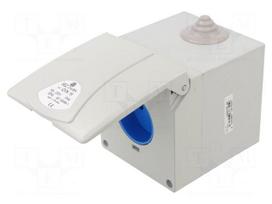 Connector: AC supply 3-phase | socket | female | 16A | 250VAC | IP44