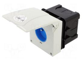 Connector: AC supply 3-phase | socket | female | 16A | 230VAC | IP44