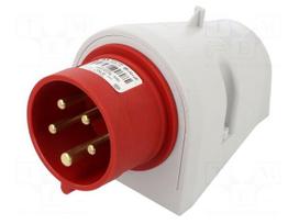 Connector: AC supply 3-phase | socket | male | 16A | 400VAC | IEC 60309