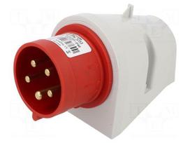 Connector: AC supply 3-phase | socket | male | 32A | 400VAC | IEC 60309