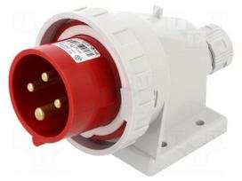 Connector: AC supply 3-phase | socket | male | 16A | 400VAC | IEC 60309