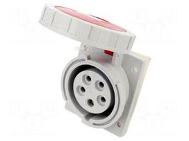 Connector: AC supply 3-phase | socket | female | 16A | 400VAC | IP67