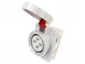 Connector: AC supply 3-phase | socket | female | 16A | 400VAC | IP67