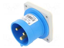 Connector: AC supply 3-phase | socket | male | 32A | 230VAC | IEC 60309