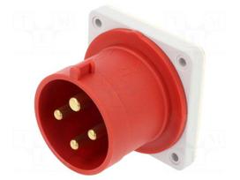 Connector: AC supply 3-phase | socket | male | 32A | 400VAC | IEC 60309