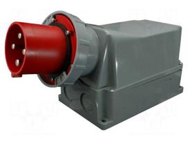 Connector: AC supply 3-phase | socket | male | 125A | 400VAC | IP67