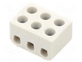 Connector: terminal block | ceramics | ways: 1 | terminals: 6