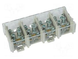Splice terminal: distribution block | 125A | with cover | grey