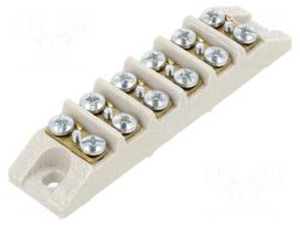 Connector: terminal block | ceramics | 4mm2 | ways: 6 | terminals: 12