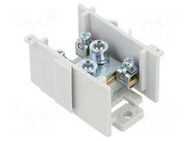 Splice terminal: distribution block | 125A | screw terminal | grey