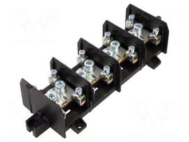 Splice terminal: distribution block | 232A | screw terminal | black