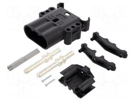 Connector: DC supply | plug | male | EBC160 | 0.16kA | 0.6kV | PIN: 2 | grey