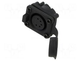 Connector: XLR | socket | female | AXS | 7.5A | 133V | PIN: 5 | IP65