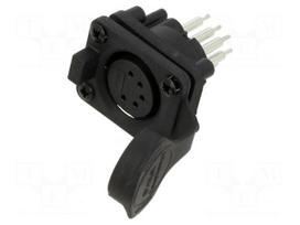 Connector: XLR | socket | female | AXS | 7.5A | 133V | PIN: 5 | IP65 | THT