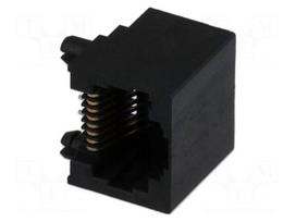 Connector: RJ45 | PIN: 8 | angled 90° | THT | gold-plated | 8p8c | Cat: 3