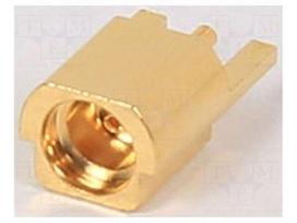 Connector: MMCX | socket | female | straight | soldering | gold-plated