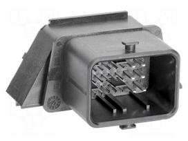 Connector: automotive | angle plug | male | PIN: 32 | for cable | THT