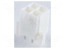 Connector: wire-board | male | PIN: 4 | straight | for cable | THT | 4.2mm