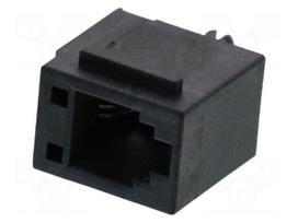 Connector: RJ9 | PIN: 4 | straight | THT | Contacts: copper alloy | 4p4c
