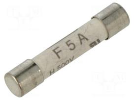 Fuse: fuse | ceramic,cylindrical | 5A | 500VAC | quick blow | 6.3x32mm