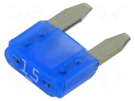 Fuse: fuse | automotive | 15A | 32VDC | medium time-lag | mini | holders