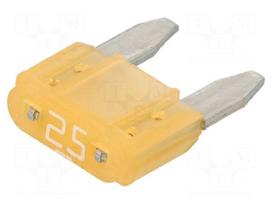 Fuse: fuse | automotive | 25A | 32VDC | medium time-lag | mini | holders