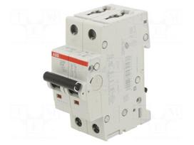 Circuit breaker | 230/400VAC | Inom: 4A | Poles: 2 | Charact: D | 6kA