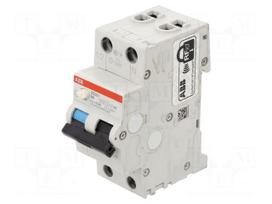 RCBO breaker | Inom: 6A | Ires: 300mA | Poles: 1+N | 230VAC | IP20 | DS200