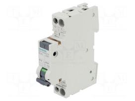 RCBO breaker | Inom: 16A | Ires: 30mA | Poles: 1+N | 230/400VAC | IP20