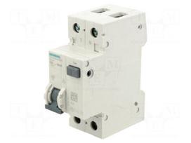 RCBO breaker | Inom: 25A | Ires: 30mA | Poles: 1+N | 230/400VAC | IP20