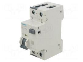 RCBO breaker | Inom: 6A | Ires: 30mA | Poles: 1+N | 230/400VAC | IP20
